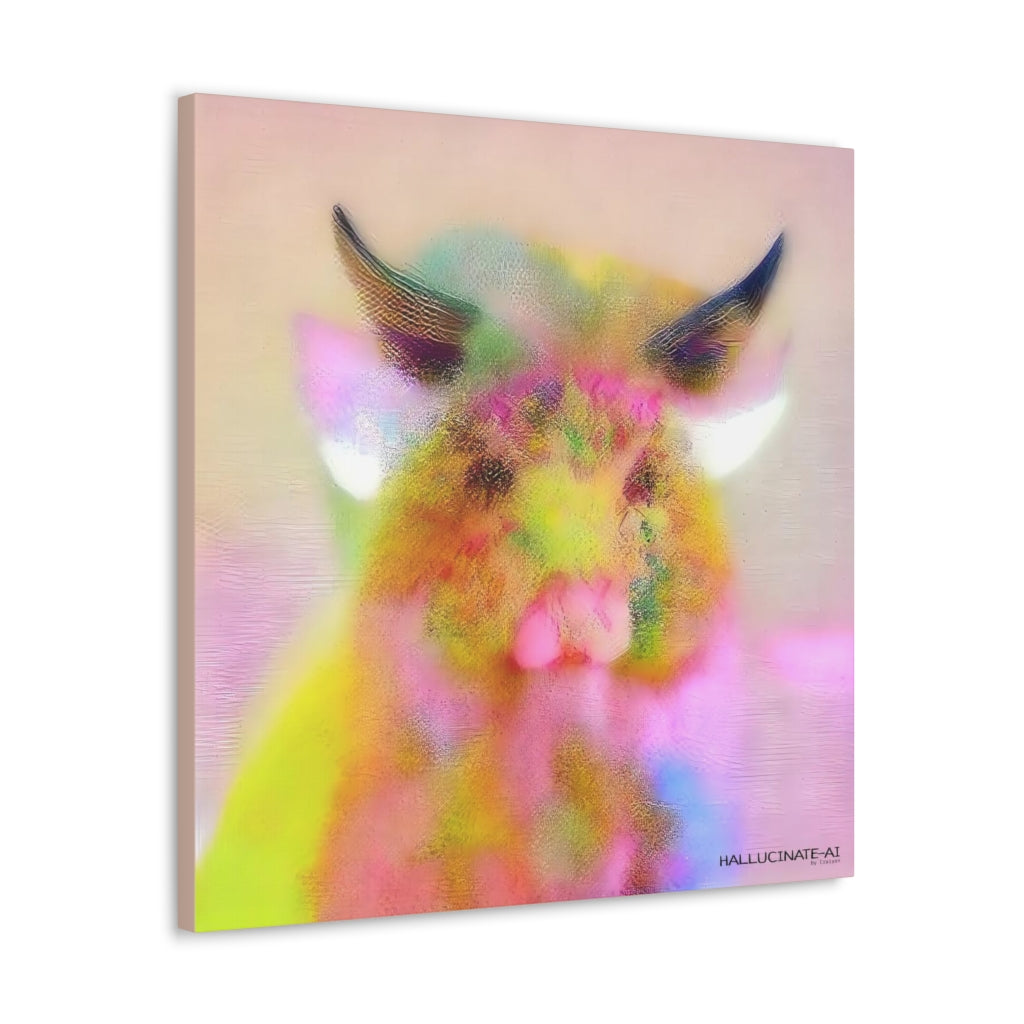 Pig Chick in Summer Classic Canvas