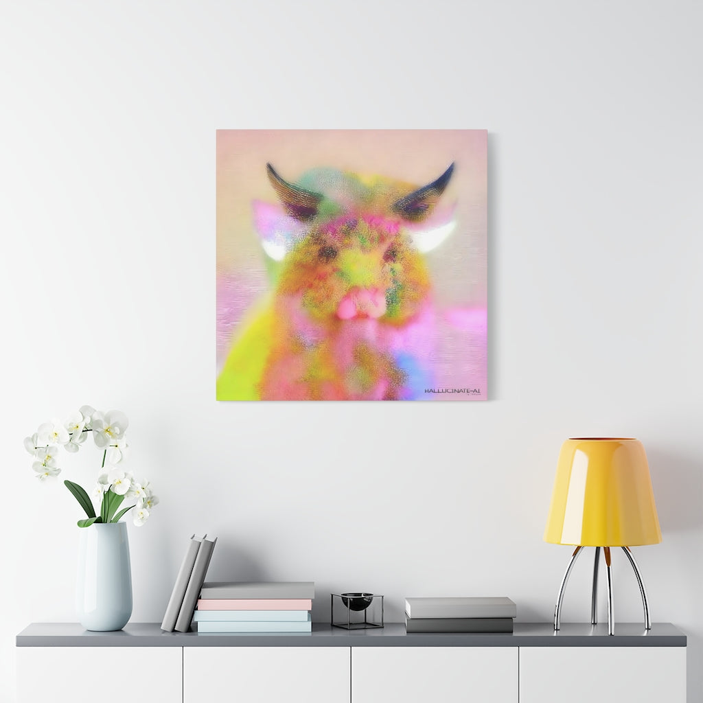 Pig Chick in Summer Classic Canvas