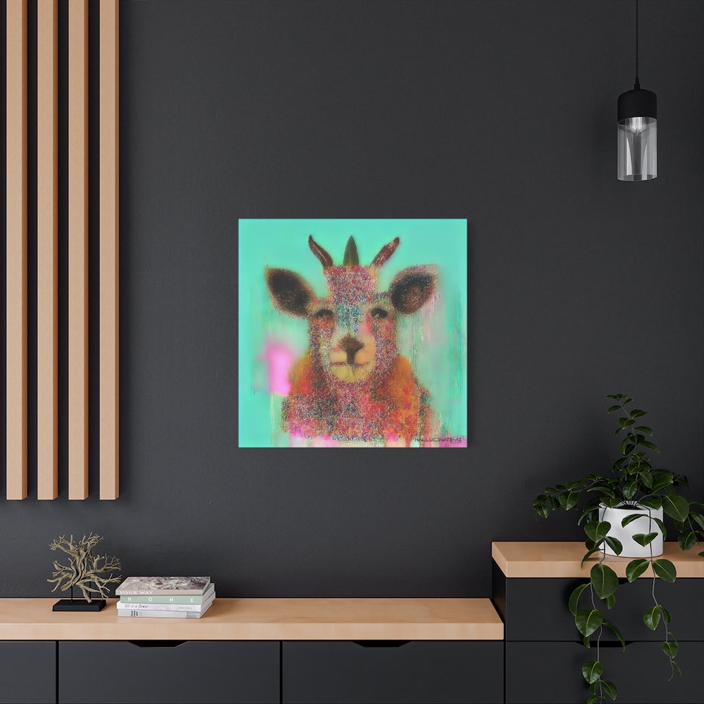 Rain Bear Dear in Spring Classic Canvas