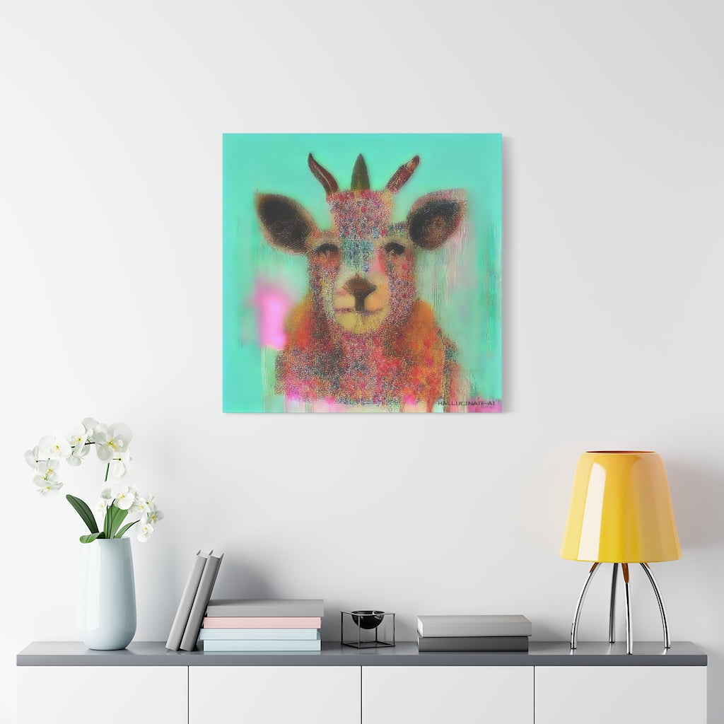 Rain Bear Dear in Spring Classic Canvas