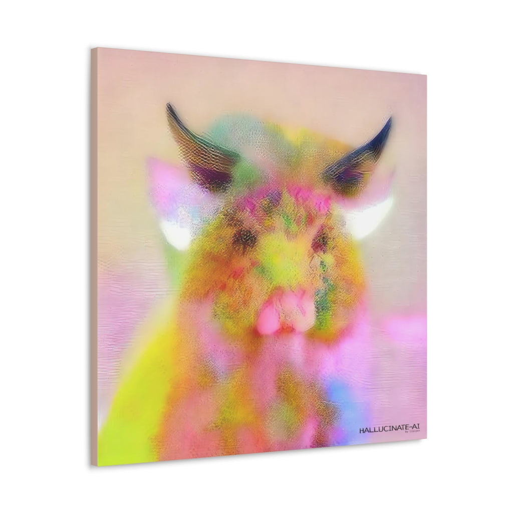 Pig Chick in Summer Classic Canvas
