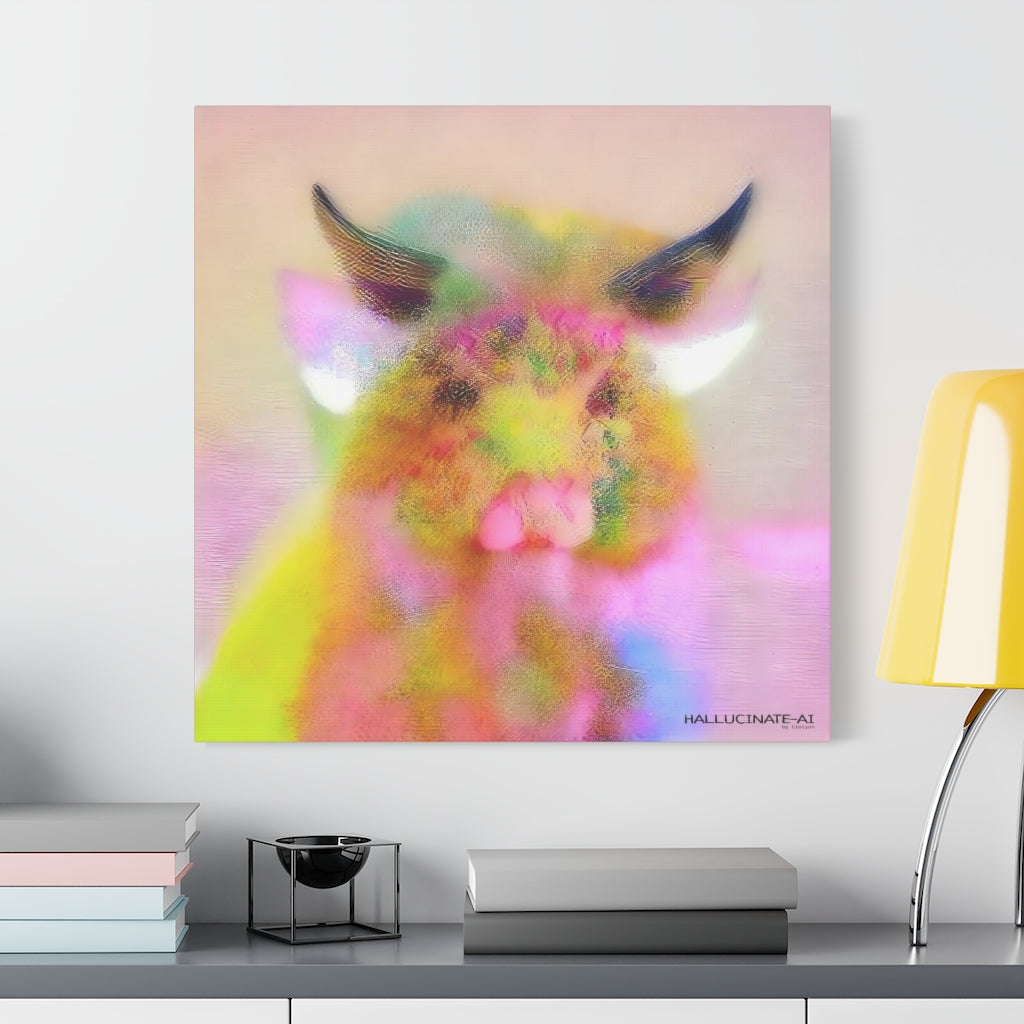 Pig Chick in Summer Classic Canvas