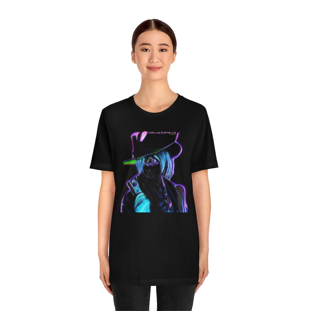 AI Neon Outlaw 8 Unisex Jersey Short Sleeve Tee