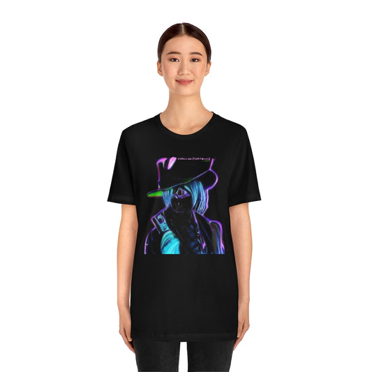 AI Neon Outlaw 8 Unisex Jersey Short Sleeve Tee