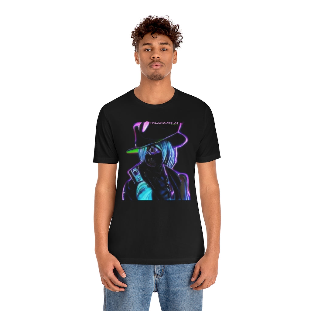 AI Neon Outlaw 8 Unisex Jersey Short Sleeve Tee