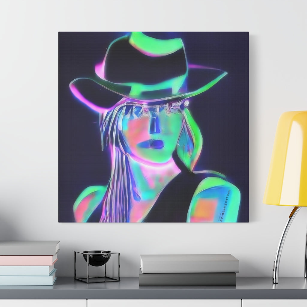 AI Cowgirl 4 Classic Canvas