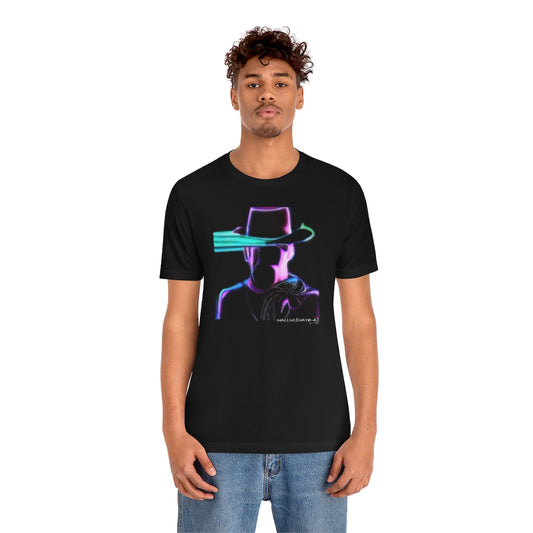 AI Neon Cowboy 7 Unisex Jersey Short Sleeve Tee