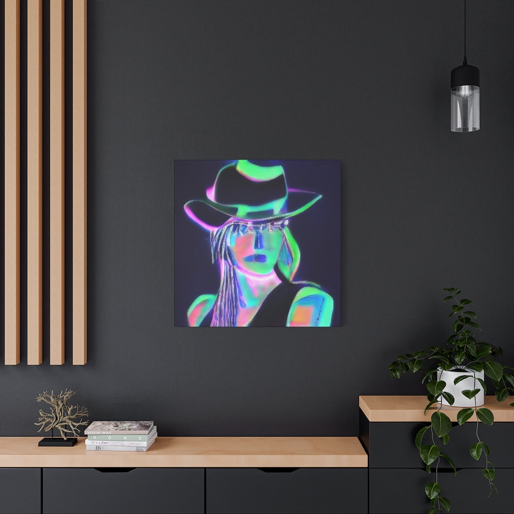 AI Cowgirl 4 Classic Canvas