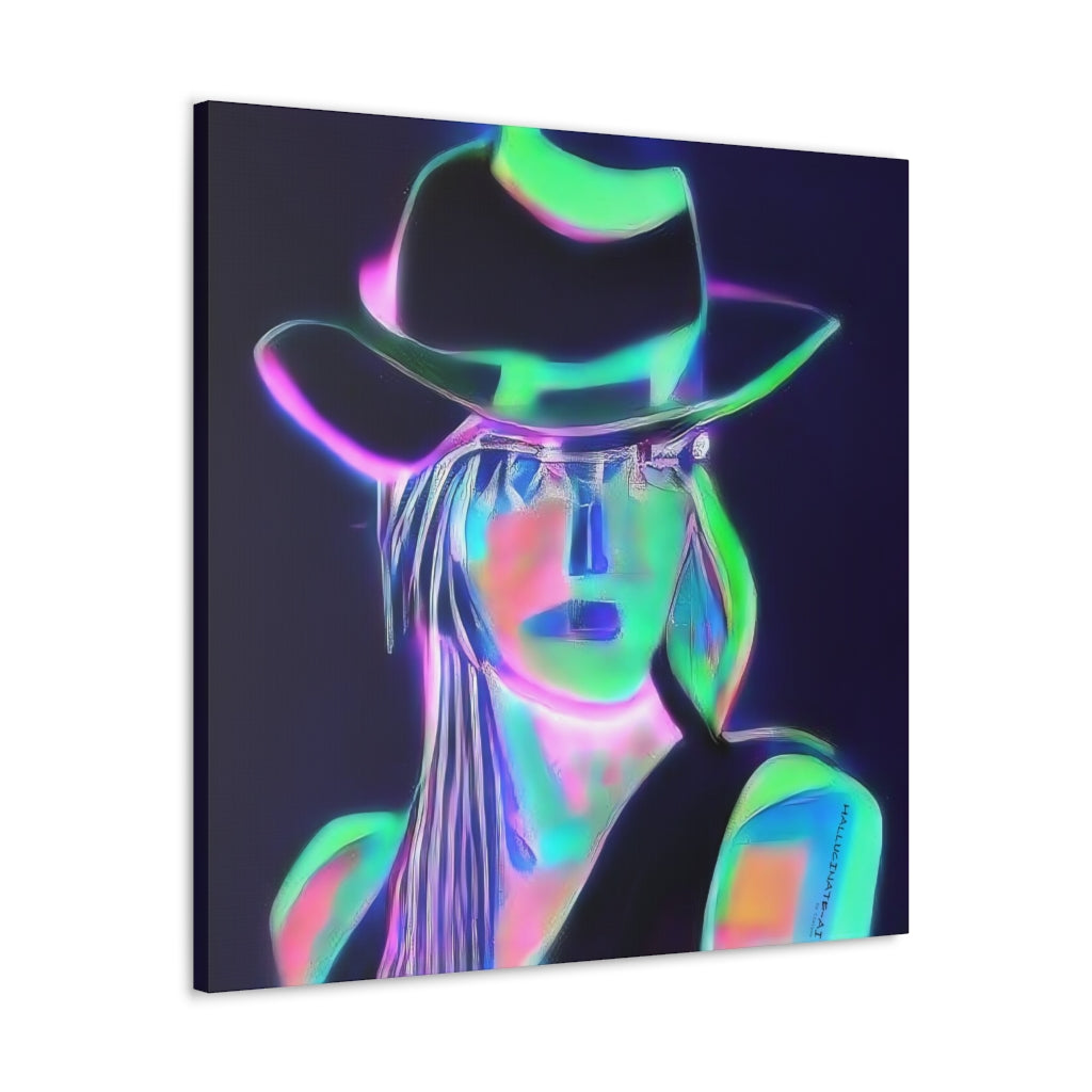 AI Cowgirl 4 Classic Canvas