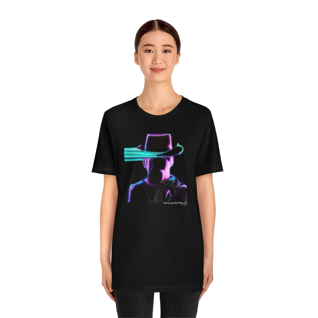 AI Neon Cowboy 7 Unisex Jersey Short Sleeve Tee